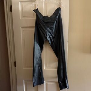 Elegant Black Straight Leg Women's Pants